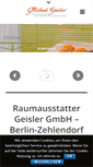 Mobile Screenshot of geisler-raumausstatter.de